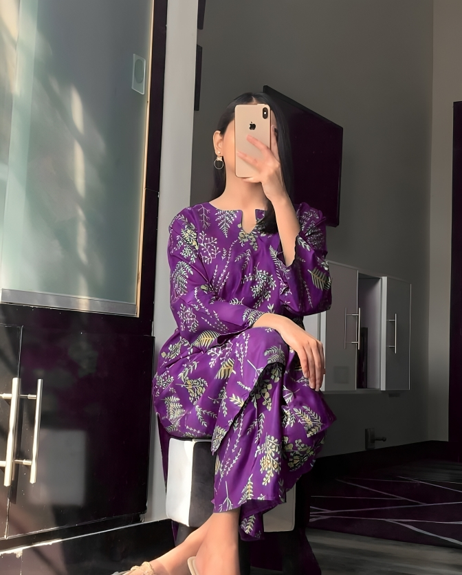 Elegant Stitched Arabic Linen 2pc Suit | Ready-to-Wear Printed Shirt & Trouser