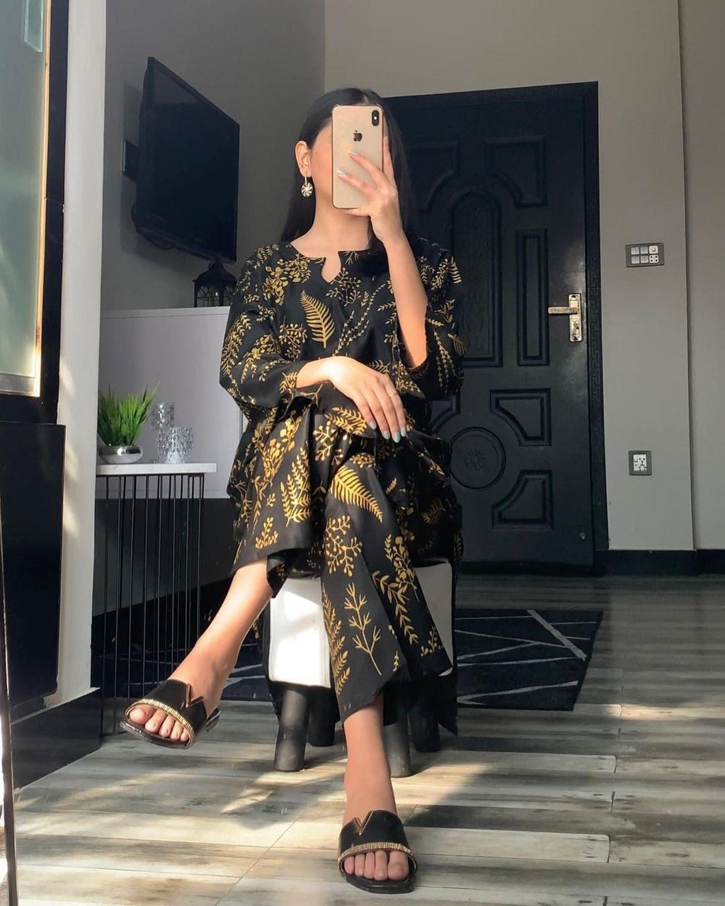 Luxury Arabic Linen 2pc | The Softest Stitched Printed Suit