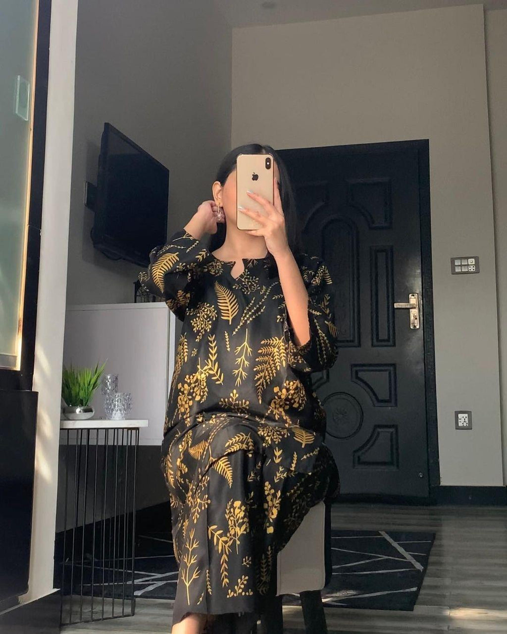 Luxury Arabic Linen 2pc | The Softest Stitched Printed Suit