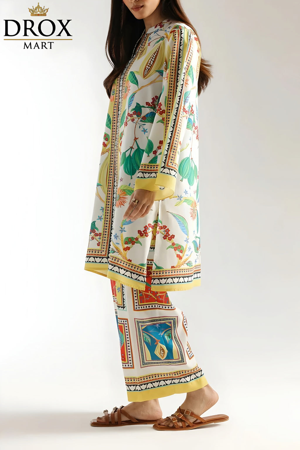 Everyday Glam: Trendy Multicoloured 2-Pc Women’s Printed Set