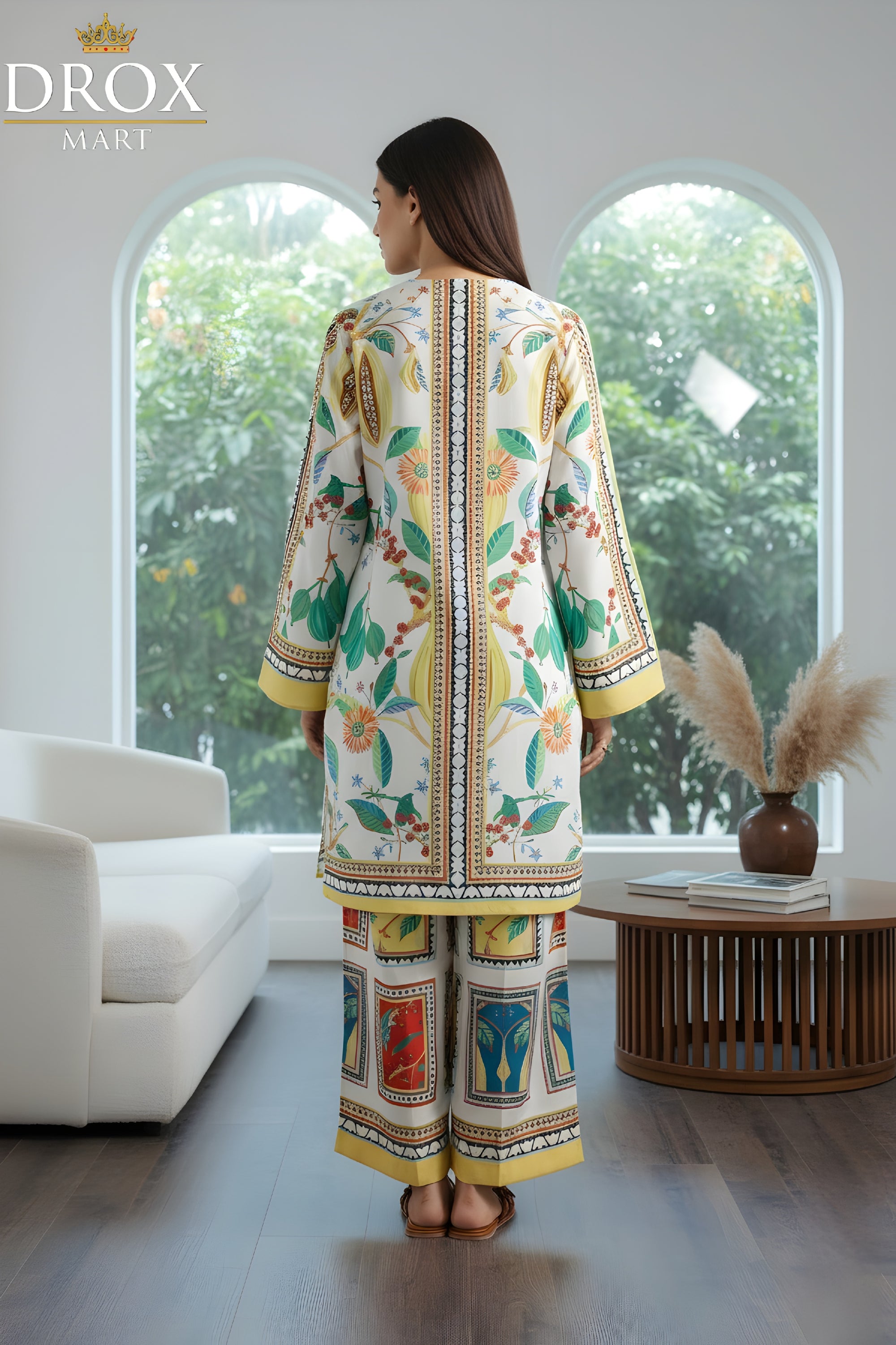 Everyday Glam: Trendy Multicoloured 2-Pc Women’s Printed Set