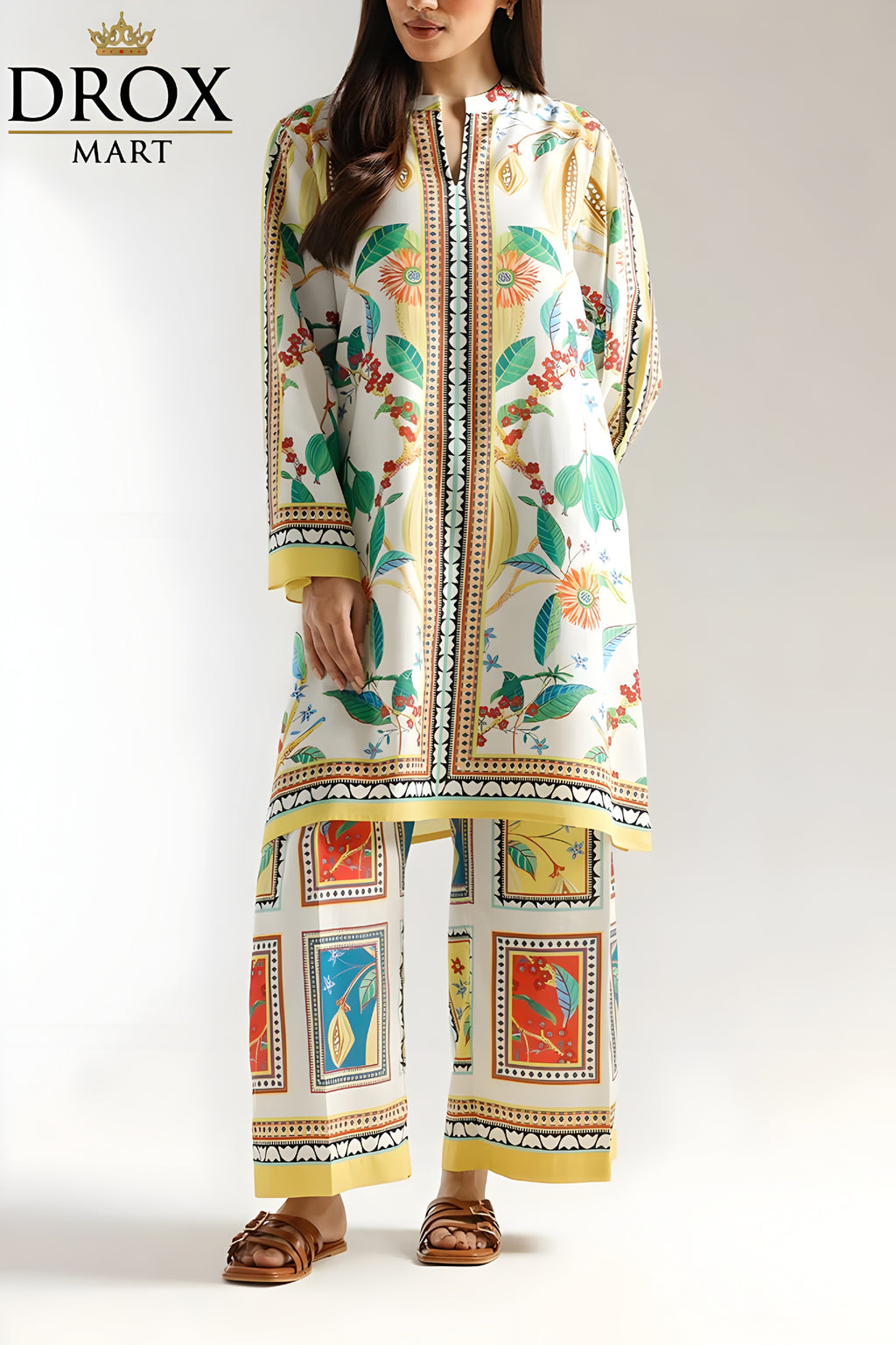 Everyday Glam: Trendy Multicoloured 2-Pc Women’s Printed Set