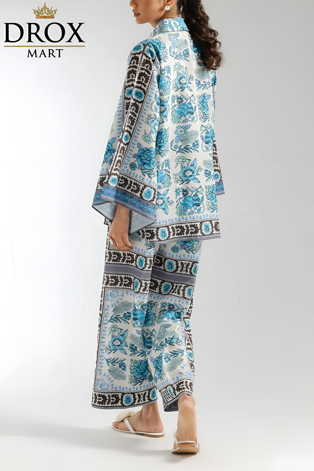 Multicolor Printed Set for Women – Stylish 2-Piece Shirt & Trouser